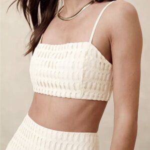 Banana Republic Vina Italia Lace Crop Top